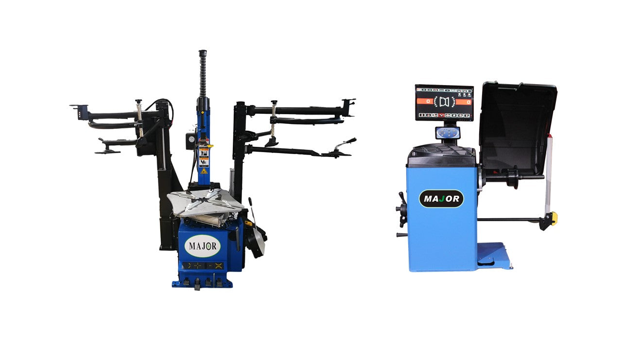 Tire Changer GT5887A with Dual Helper Arms & Wheel Balancer 5575P