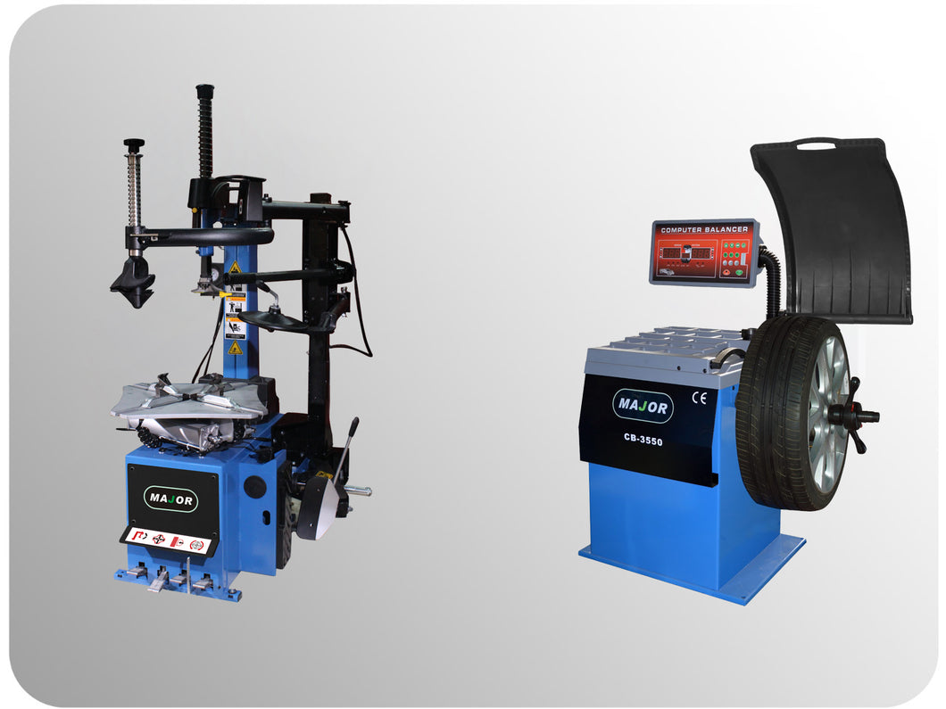 Tire Changer GT5887A & Wheel Balancer 3550 Combo Deal, for Low-Profile & Run-flats
