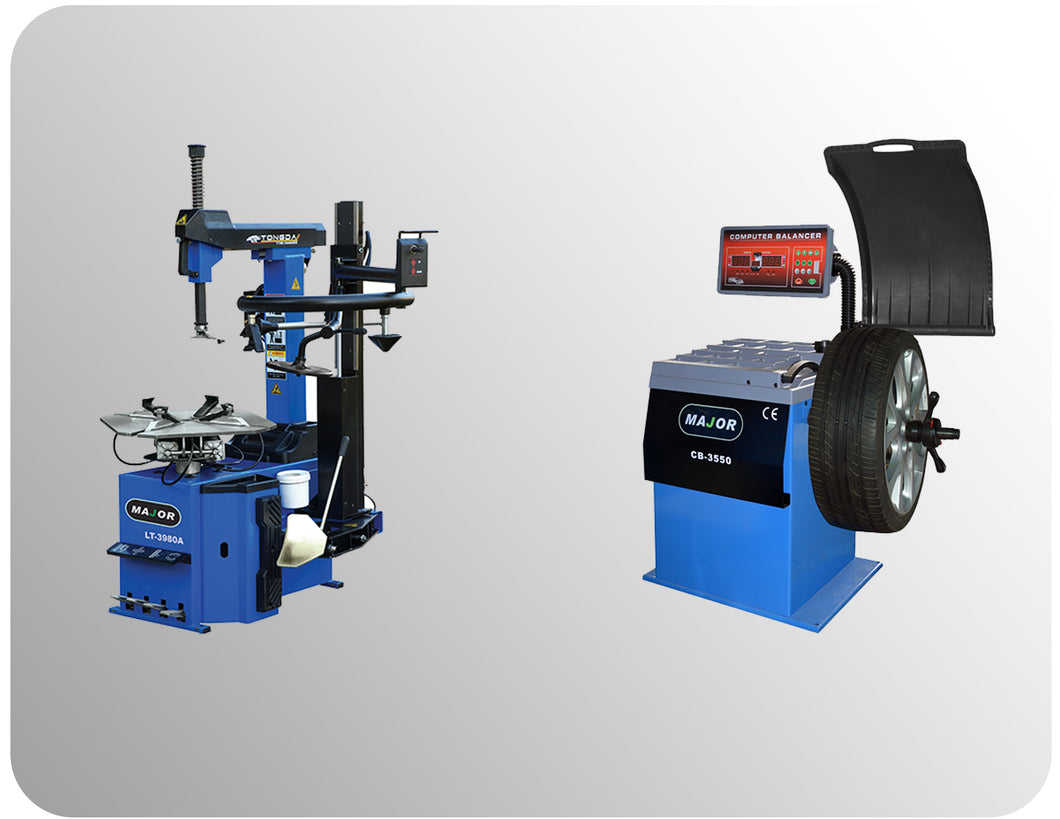 Tire Changer 3980A & Wheel Balancer 3550 Combo Deal, for Low-Profile & Run-flats