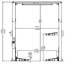 Load image into Gallery viewer, 2 Post Car Lift MJ-C10B | 10 000 lbs. | Wide Drive-thru Clearance | ETL Power Unit | Direct Drive | Car/Light Truck Hoist
